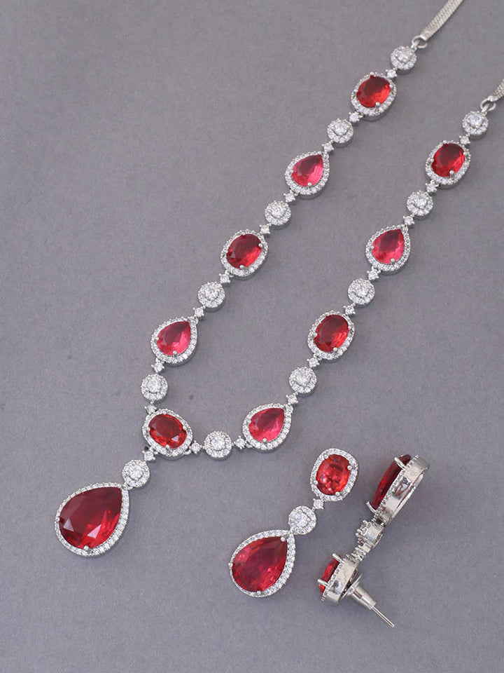 Rani Honey  Zirconia Jewellery Set