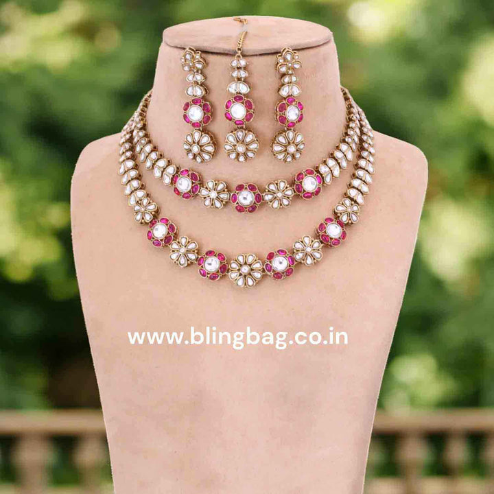 Rani Jaine Kundan Jewellery Set