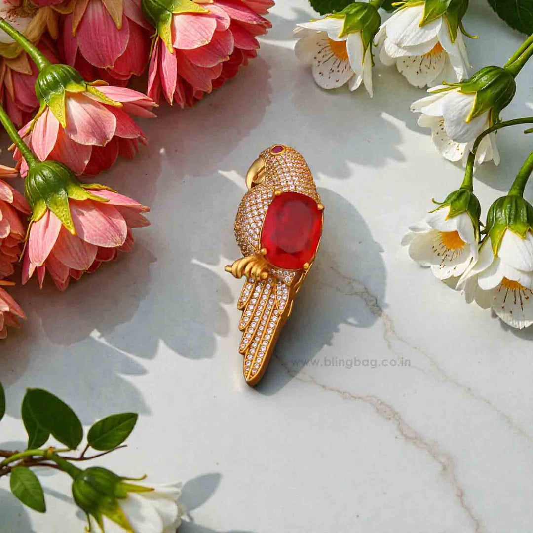 Rani Jewel Parrot Brooch