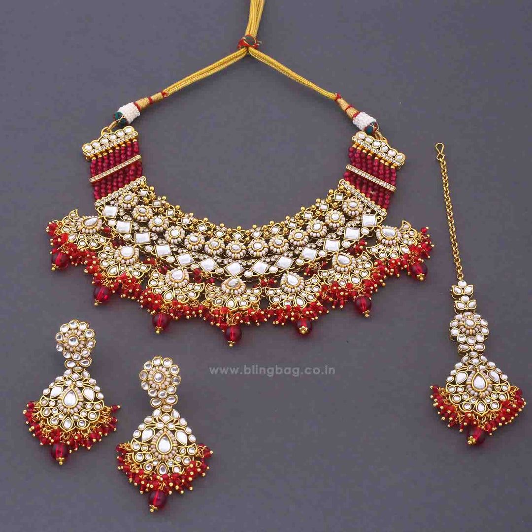 Rani Kalyaani Kundan Jewellery Set
