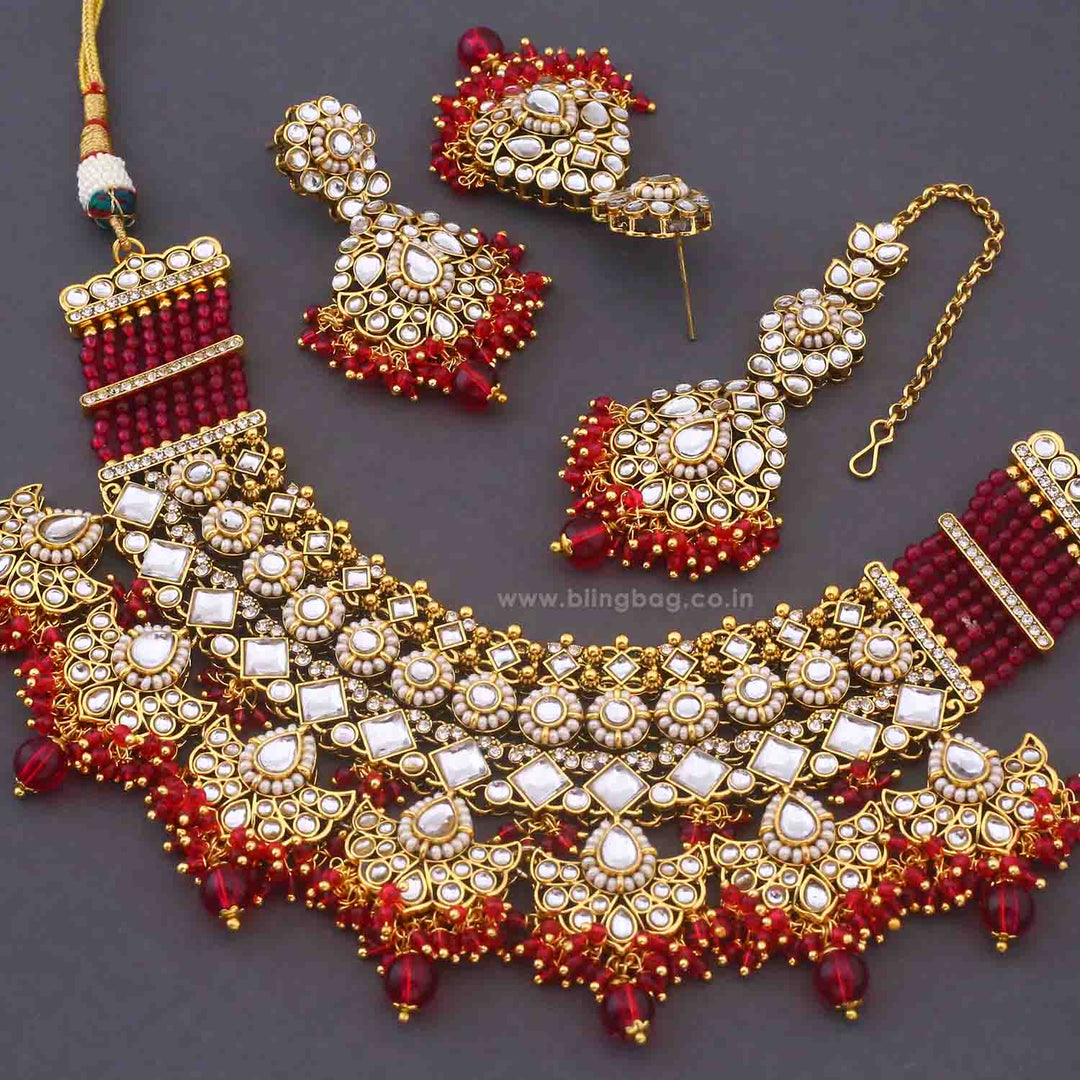 Rani Kalyaani Kundan Jewellery Set
