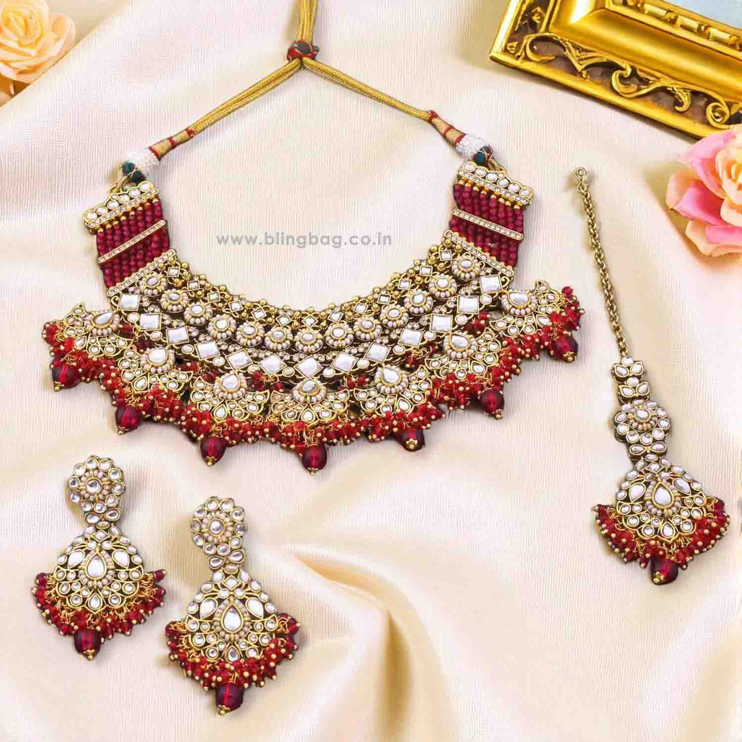 Rani Kalyaani Kundan Jewellery Set