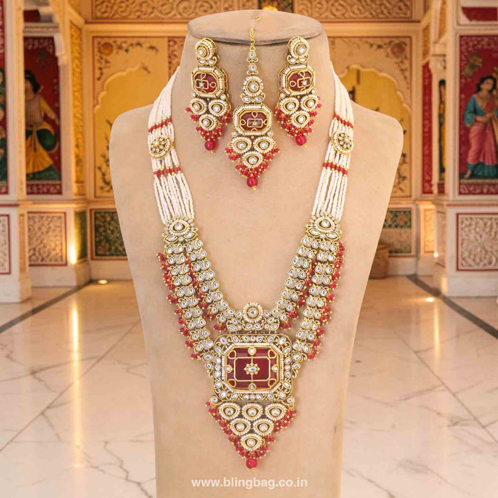 Rani Kavika Kundan Jewellery Set
