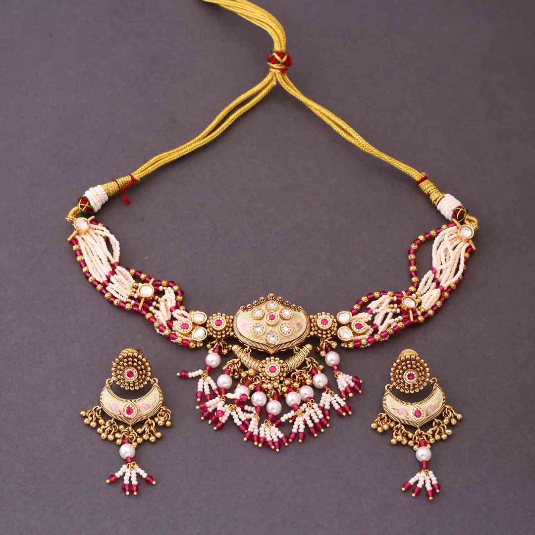 Rani Keerthi Antique Rajwadi Set