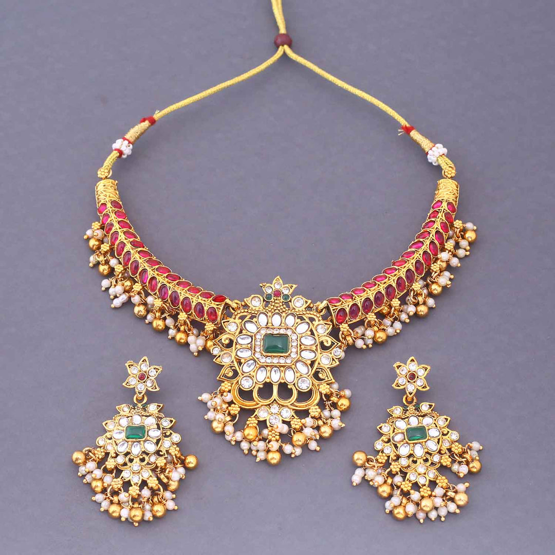 Rani Komilla Hasli Antique Jewellery Set - New Arrival