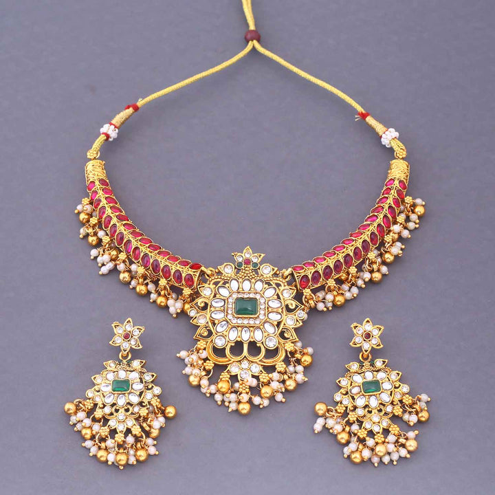 Rani Komilla Hasli Antique Jewellery Set - New Arrival