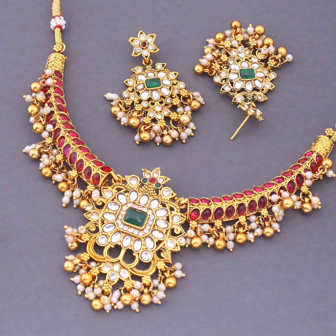 Rani Komilla Hasli Antique Jewellery Set - New Arrival