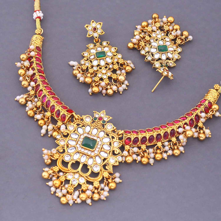 Rani Komilla Hasli Antique Jewellery Set - New Arrival