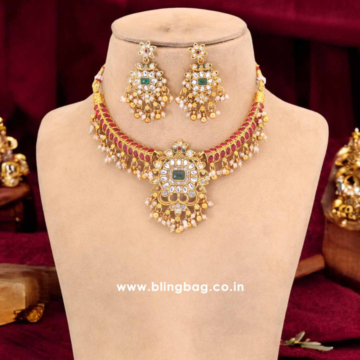 Rani Komilla Hasli Antique Jewellery Set - New Arrival