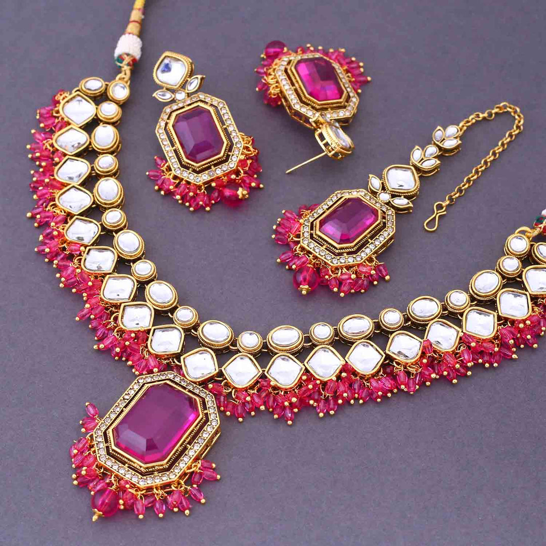 Rani Kuntala Kundan Jewellery Set