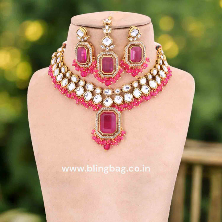 Rani Kuntala Kundan Jewellery Set