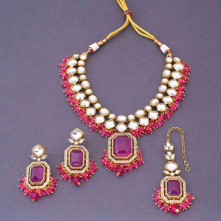Rani Kuntala Kundan Jewellery Set