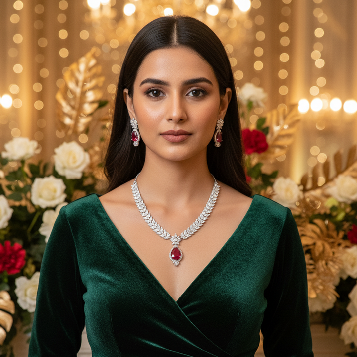 Rani Lenora Zirconia Jewellery Set