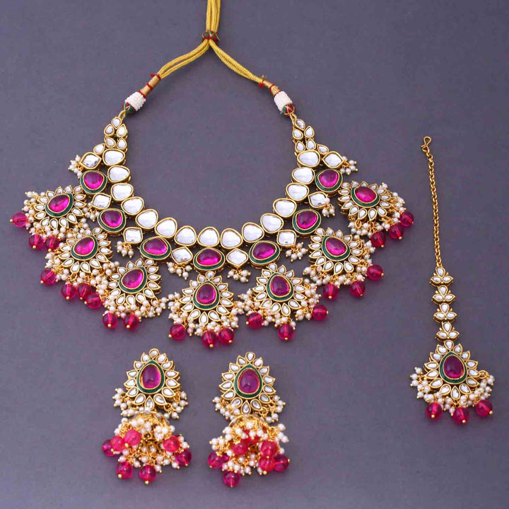 Rani Maanvita Kundan Jewellery Set