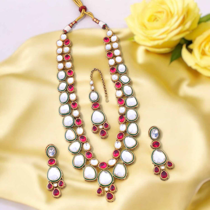 Rani Malak Kundan Jewellery Set