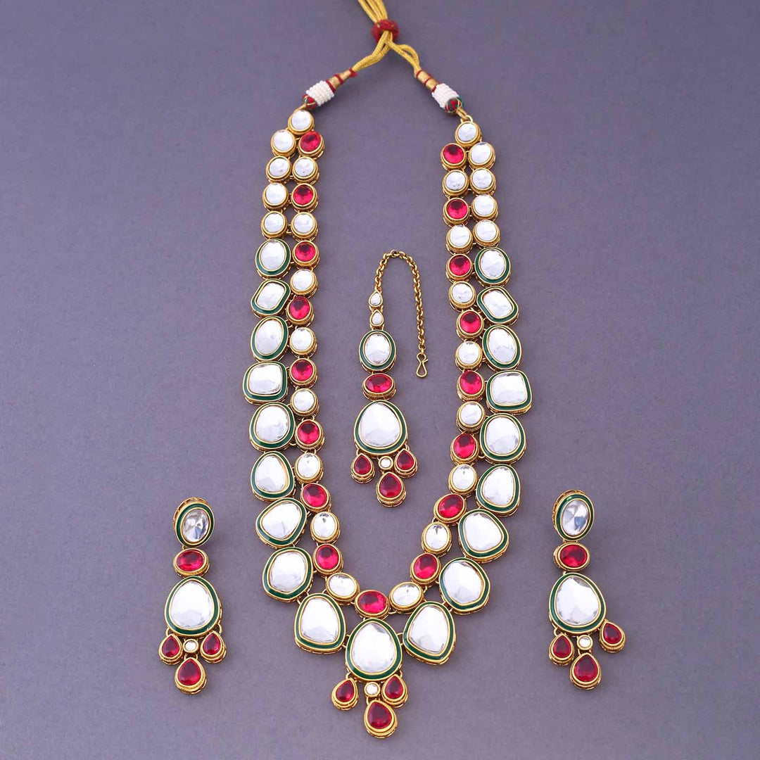 Rani Malak Kundan Jewellery Set