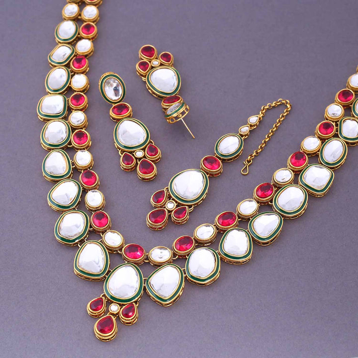 Rani Malak Kundan Jewellery Set