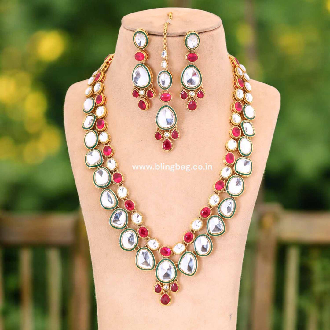 Rani Malak Kundan Jewellery Set