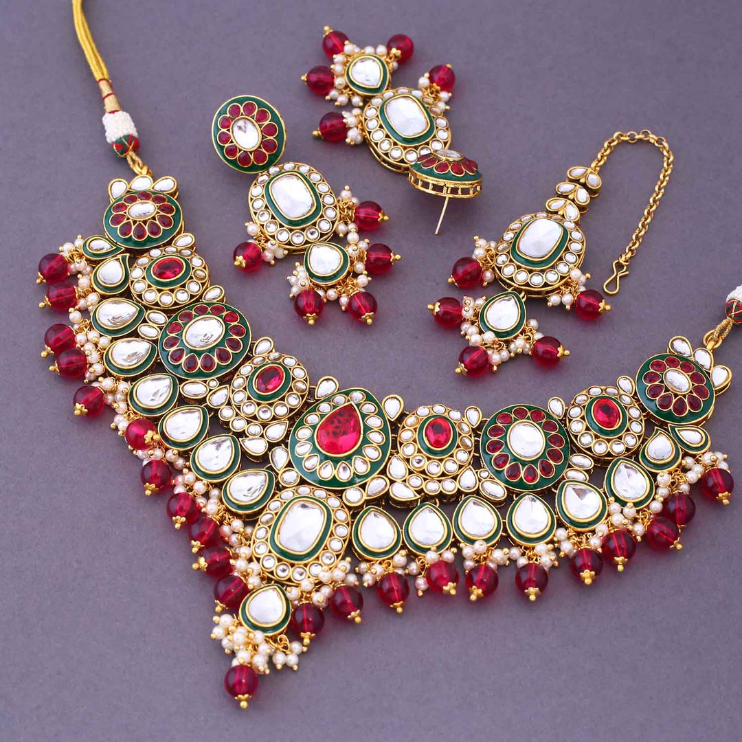 Rani Malyavanti Kundan Jewellery Set