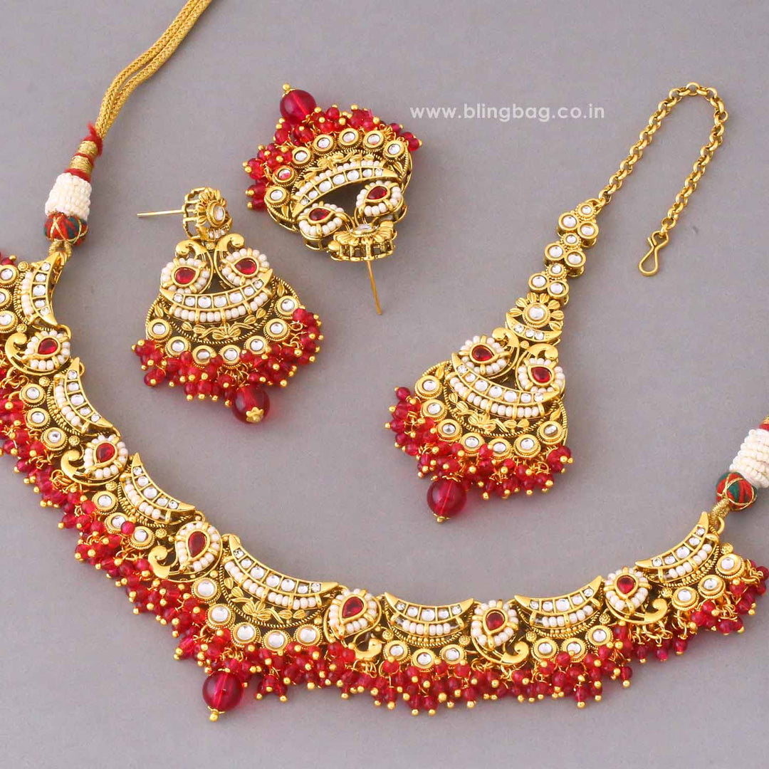 Rani Meeraita Kundan Jewellery Set