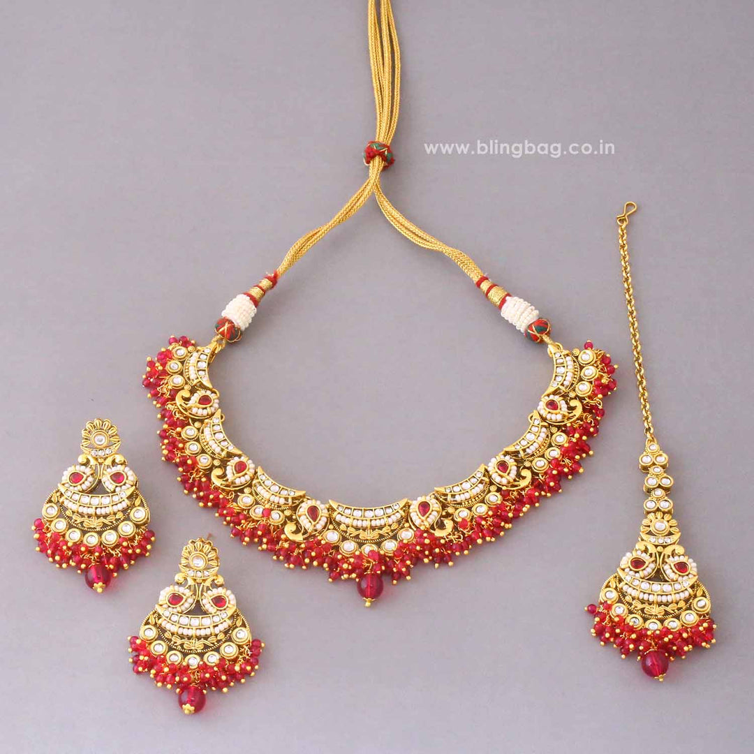 Rani Meeraita Kundan Jewellery Set