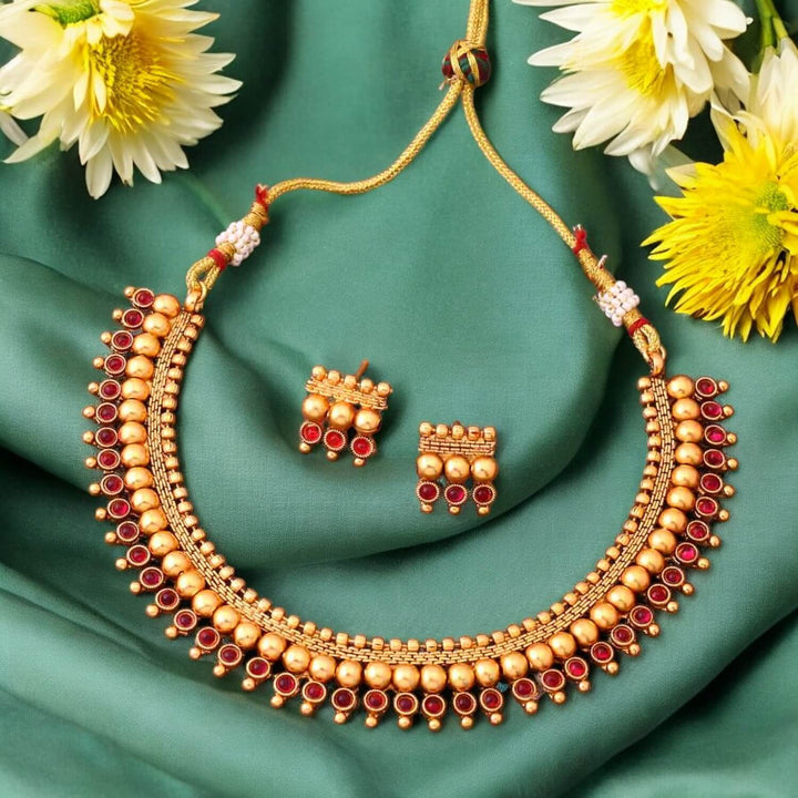 Rani Meghana Antique Jewellery Set - New Arrival