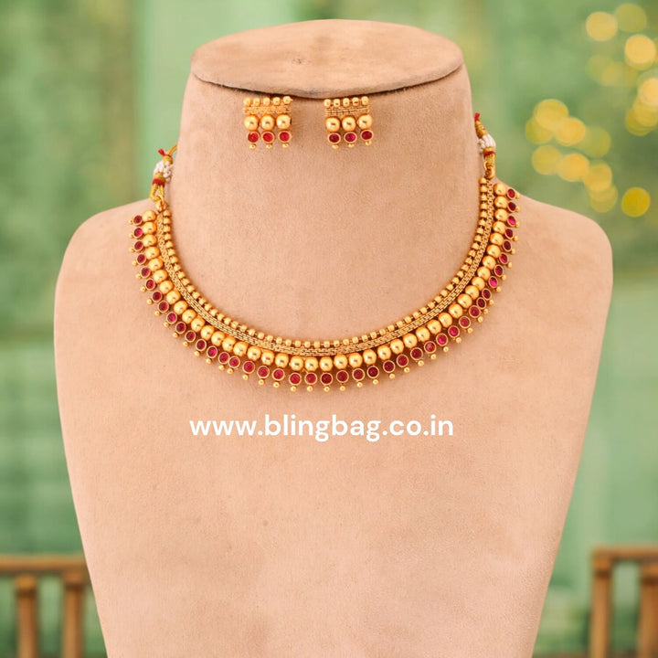 Rani Meghana Antique Jewellery Set - New Arrival