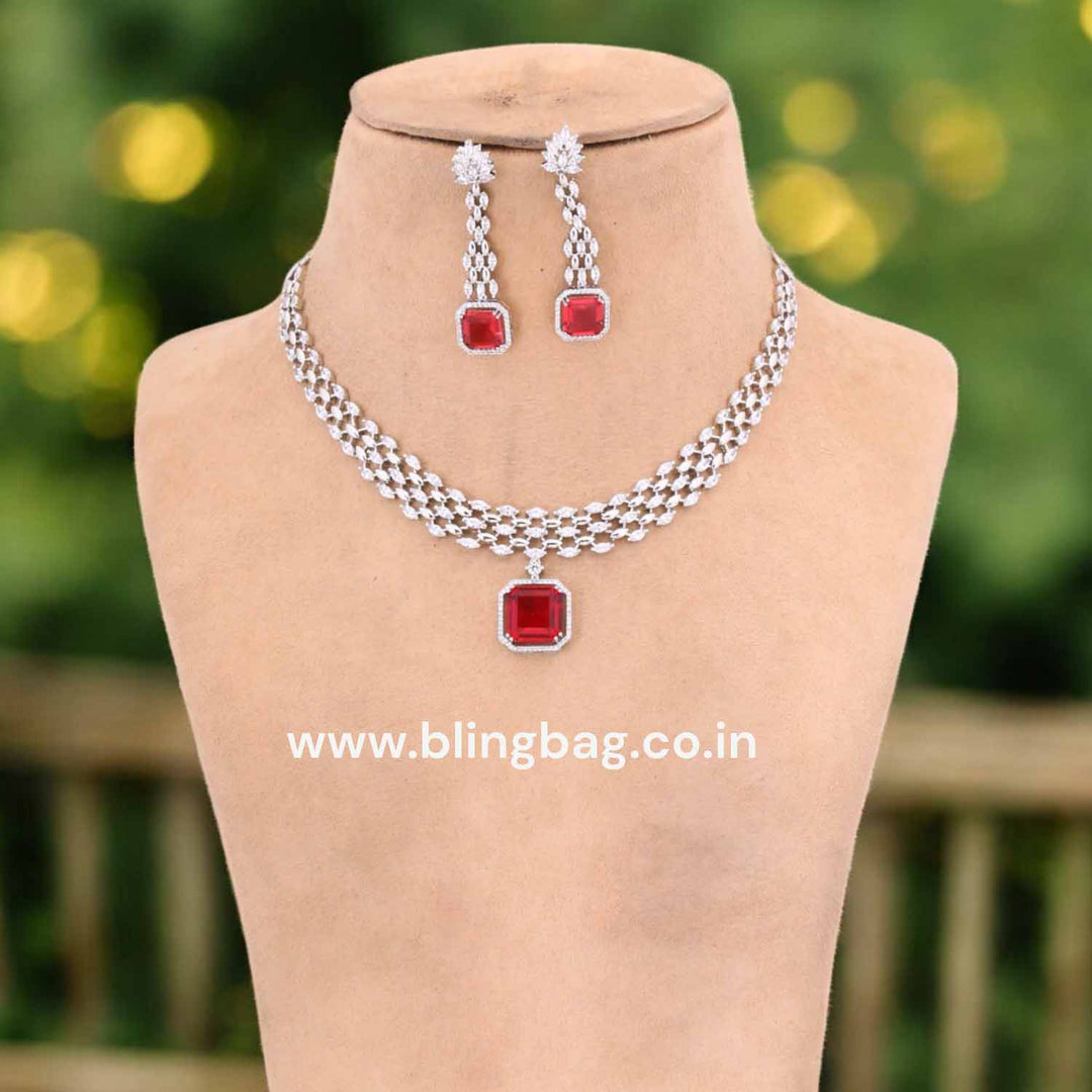 Rani Meniya Zirconia Jewellery Set
