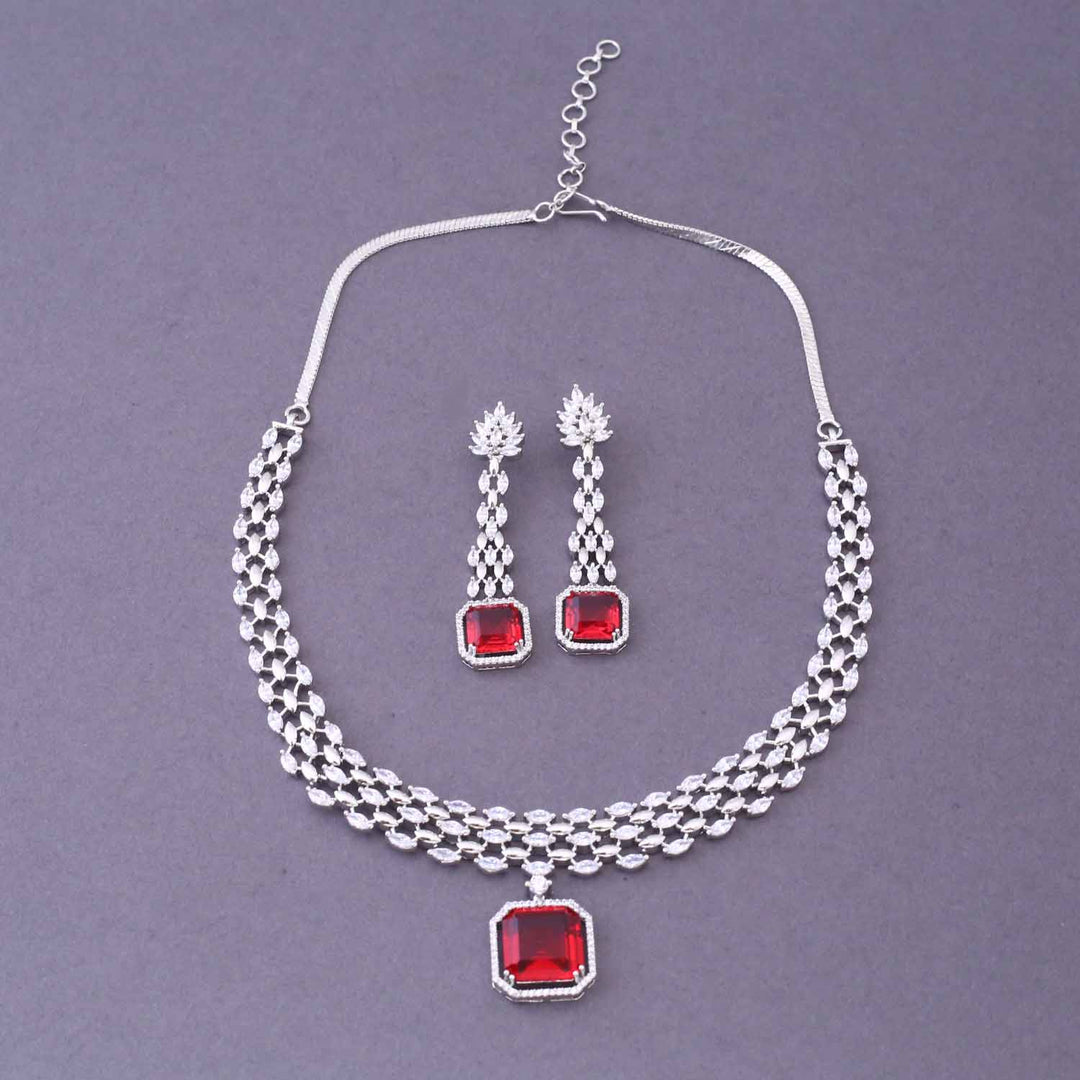 Rani Meniya Zirconia Jewellery Set
