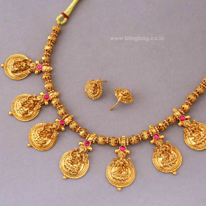 Rani Mrunal Antique Jewellery Set- New Arrival