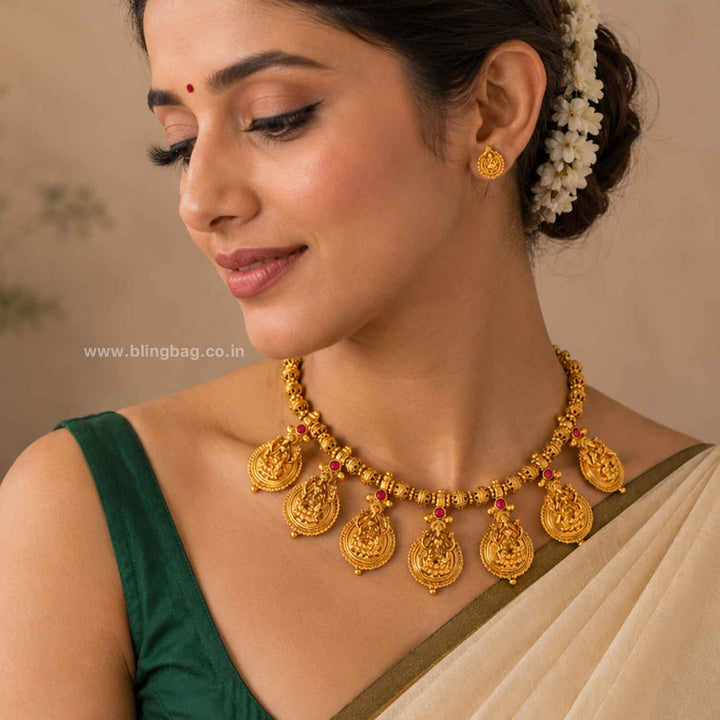 Rani Mrunal Antique Jewellery Set- New Arrival
