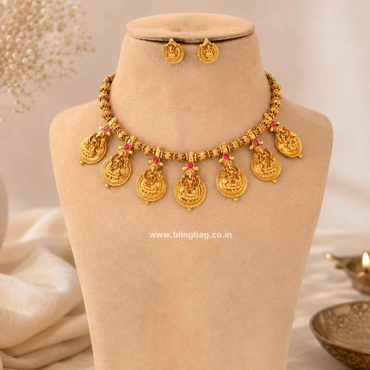 Rani Mrunal Antique Jewellery Set- New Arrival