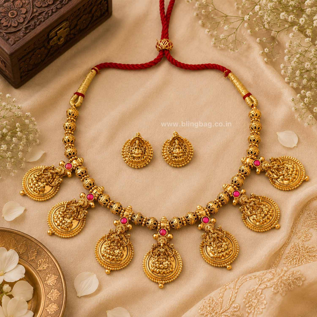 Rani Mrunal Antique Jewellery Set- New Arrival