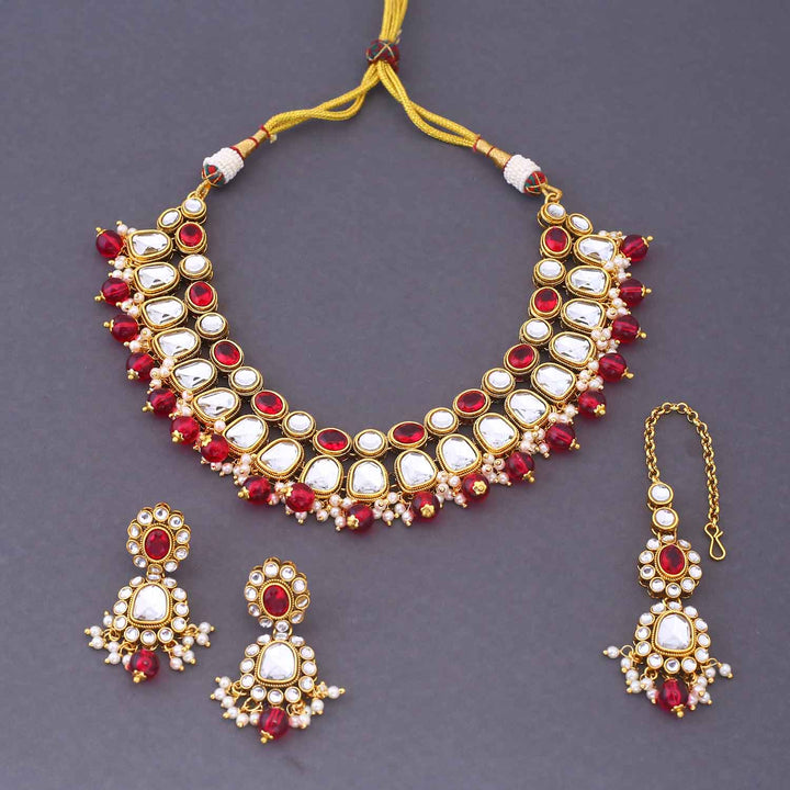 Rani Nagima Kundan Jewellery Set