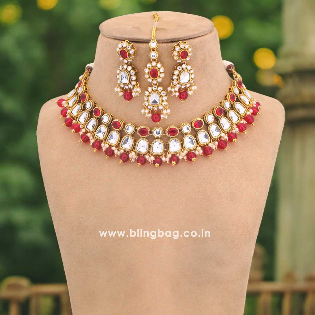 Rani Nagima Kundan Jewellery Set