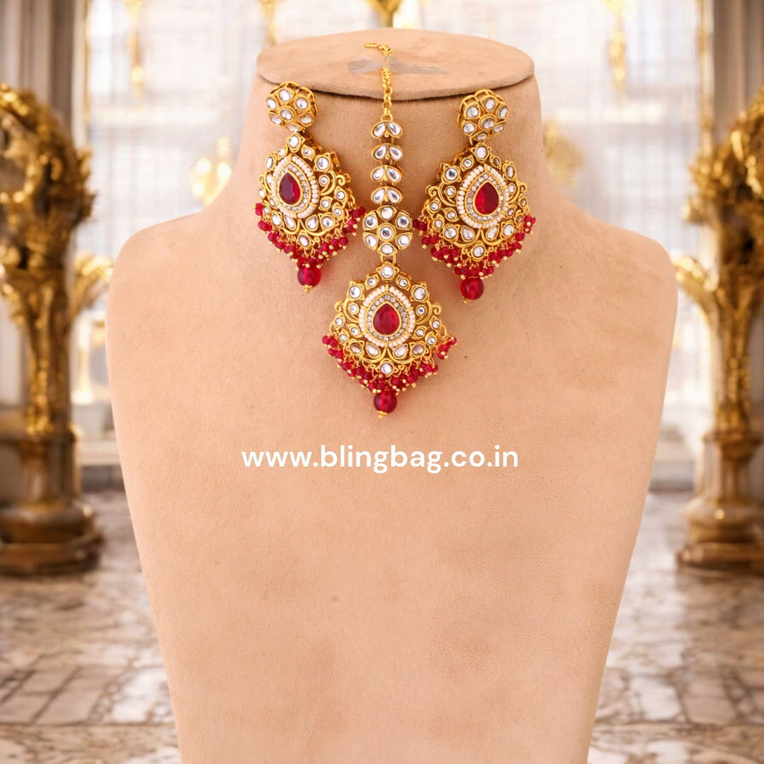 Rani Nemisha Kundan Jewellery Set