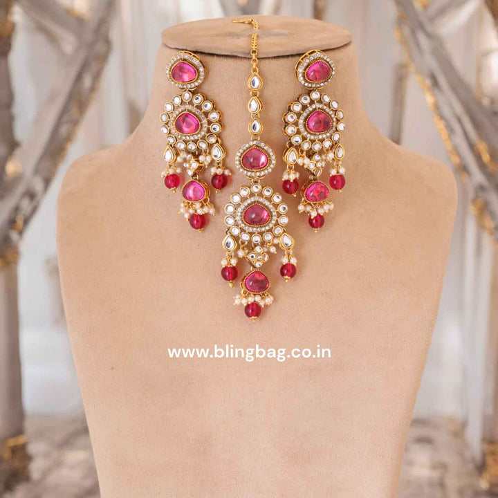Rani Nikhina Kundan Jewellery Set