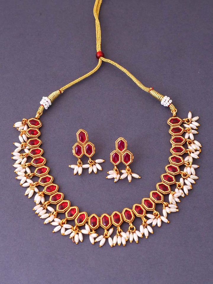 Rani Nilakantha Antique Jewellery Set - New Arrival