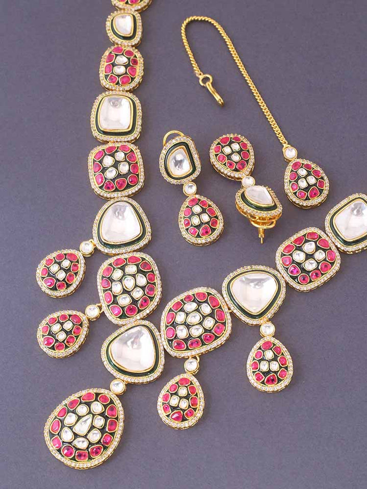 Rani Nimrat Kundan Jewellery Set