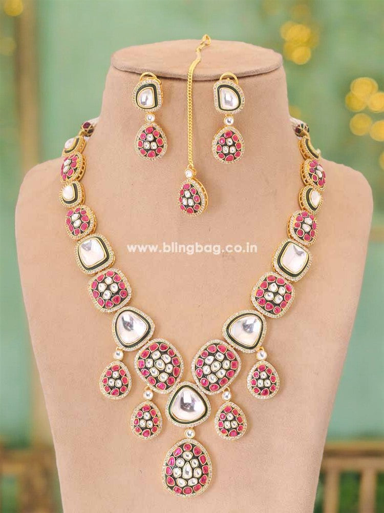 Rani Nimrat Kundan Jewellery Set