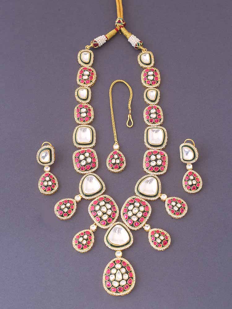 Rani Nimrat Kundan Jewellery Set