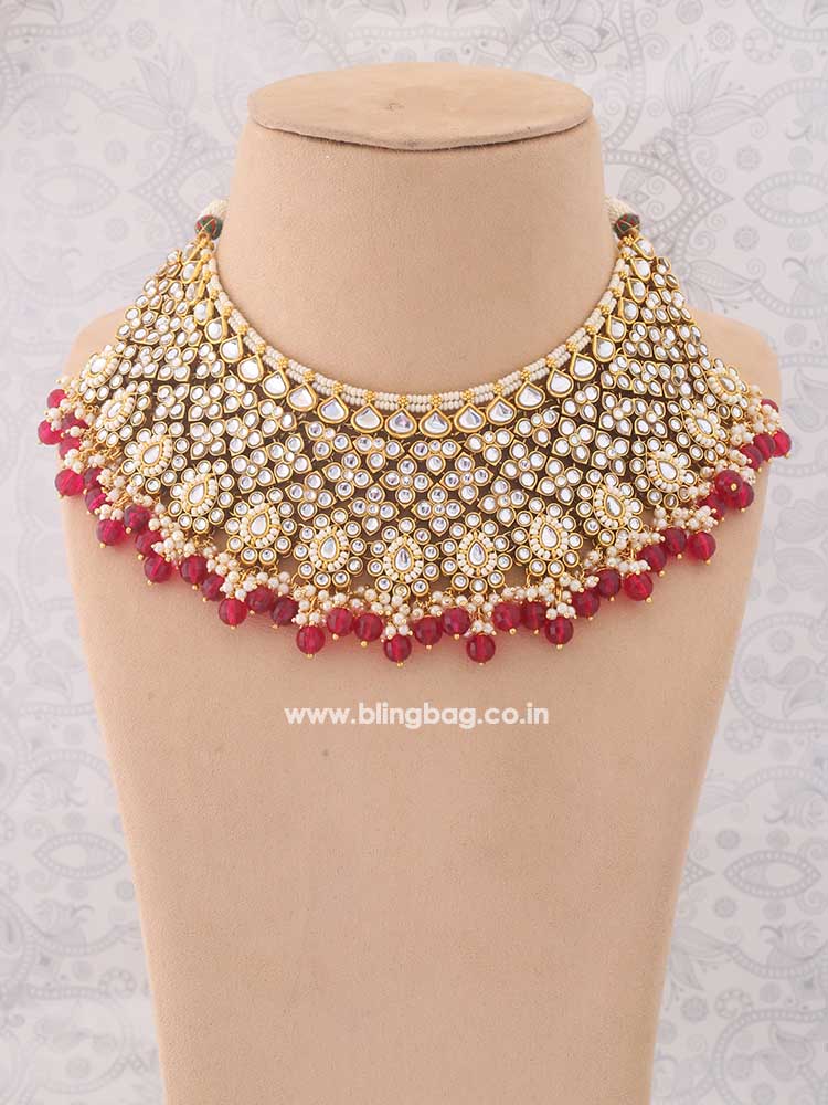 Rani Nirali Kundan Jewellery Set