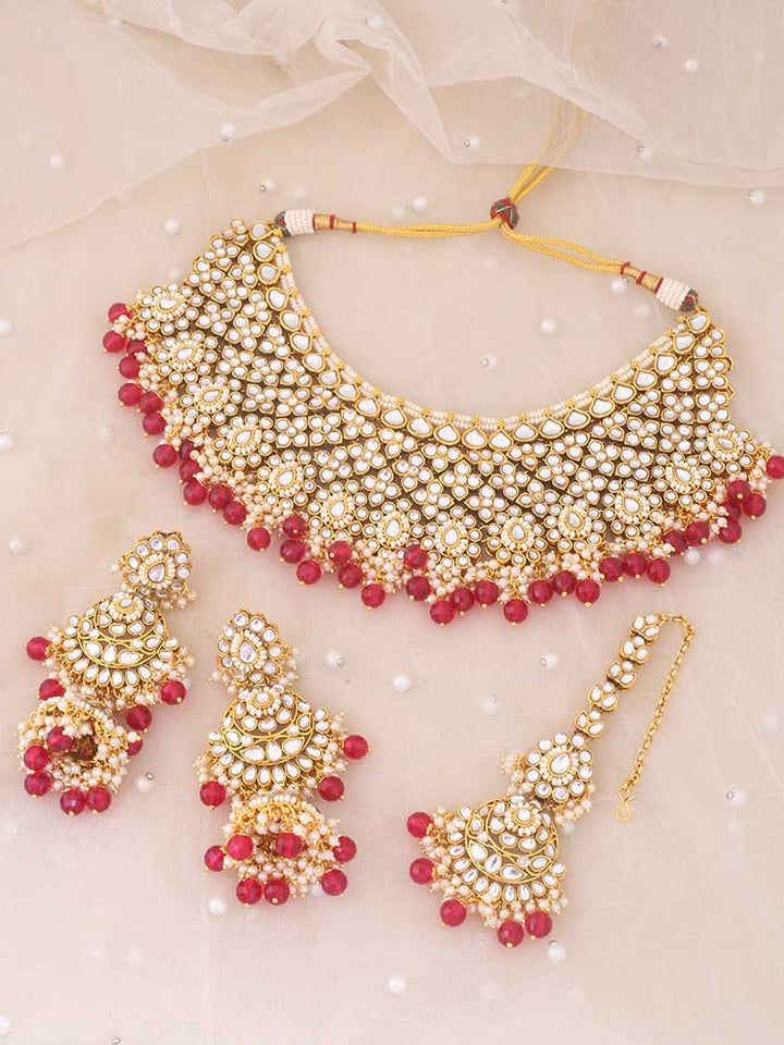 Rani Nirali Kundan Jewellery Set