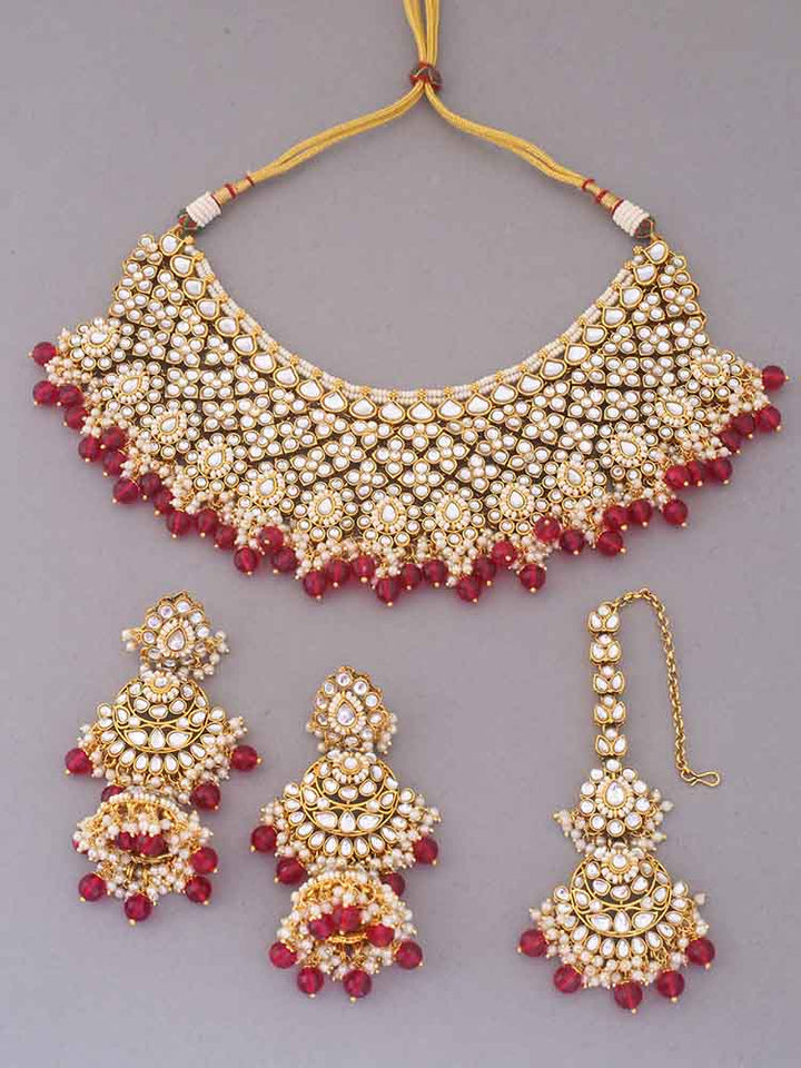 Rani Nirali Kundan Jewellery Set