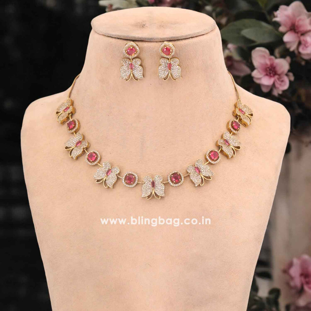 Rani Orchid Victorian Jewellery Set - New Arrival