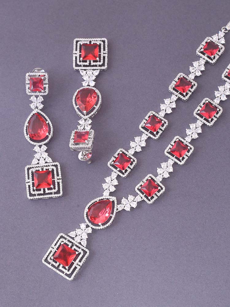 Rani Pamola Zirconia Jewellery Set