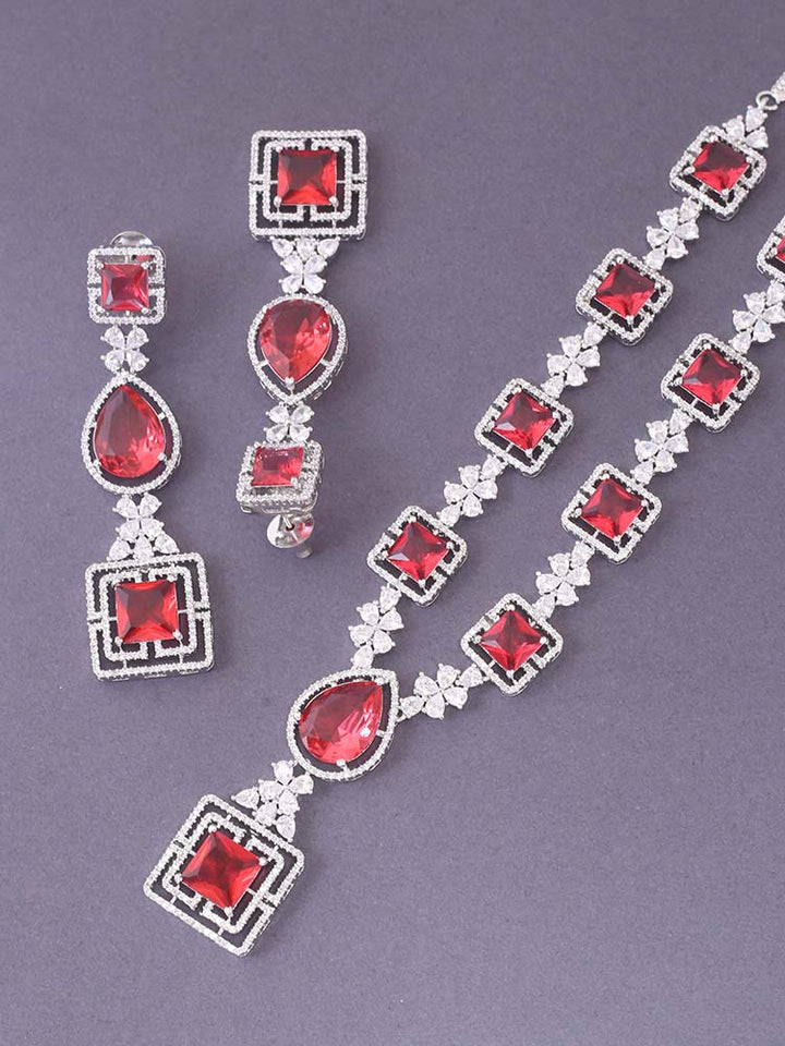Rani Pamola Zirconia Jewellery Set