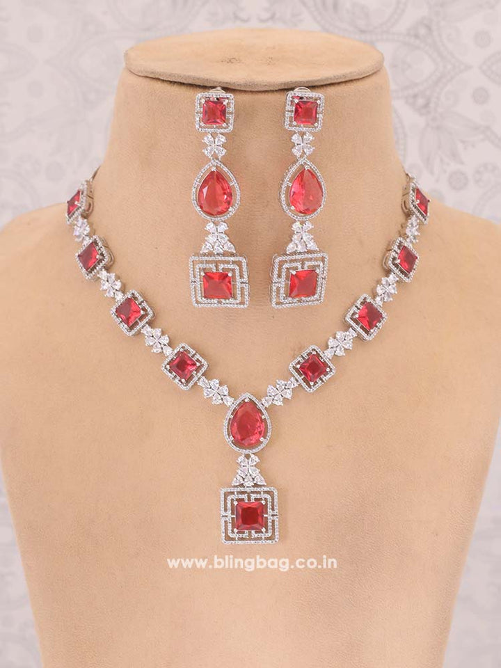 Rani Pamola Zirconia Jewellery Set