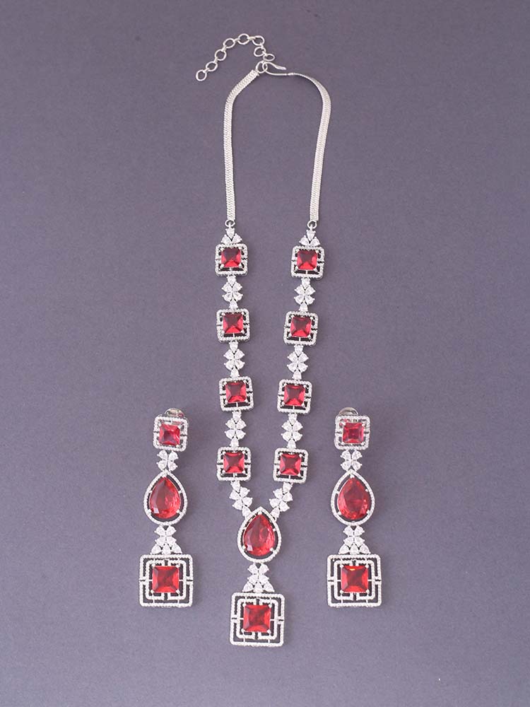 Rani Pamola Zirconia Jewellery Set