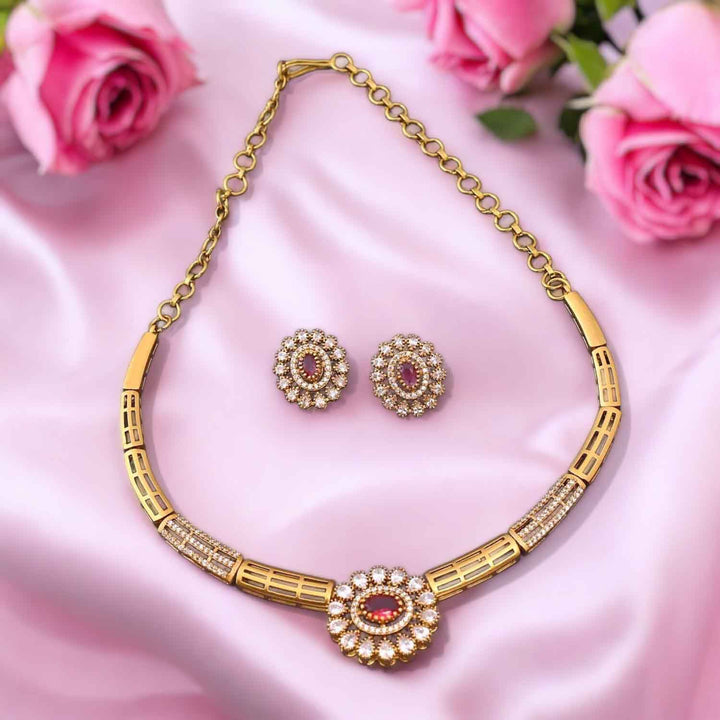 Rani Parmila Hasli Antique Jewellery Set-New Arrival